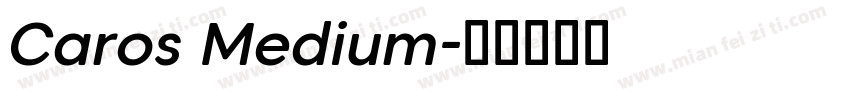 Caros Medium字体转换